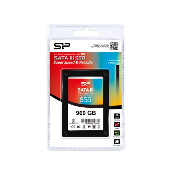 SP960GBSS3S55S25 disco duro ssd 960gb 2.5p silicon power slim s55 6gbit s serial ata iii