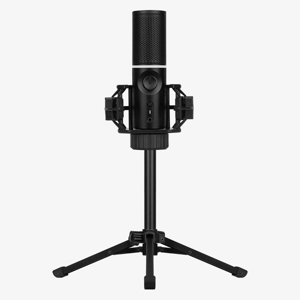 SPMC-MZ1C127.11 streamplify ring light microfono mic rgb usb a negro tripode incluido