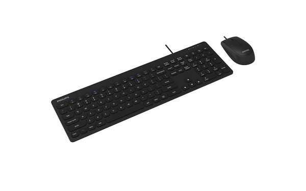 SPT6207BL_16 keyboard mouse philips spt6207bl wired combo black