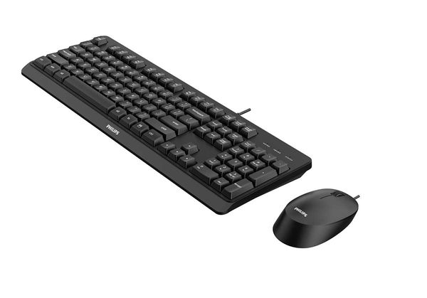 SPT6207BL_16 keyboard mouse philips spt6207bl wired combo black