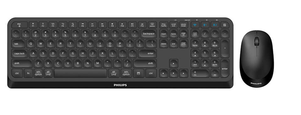 SPT6407B/16 keyboard-mouse philips spt6407b wireless combo black