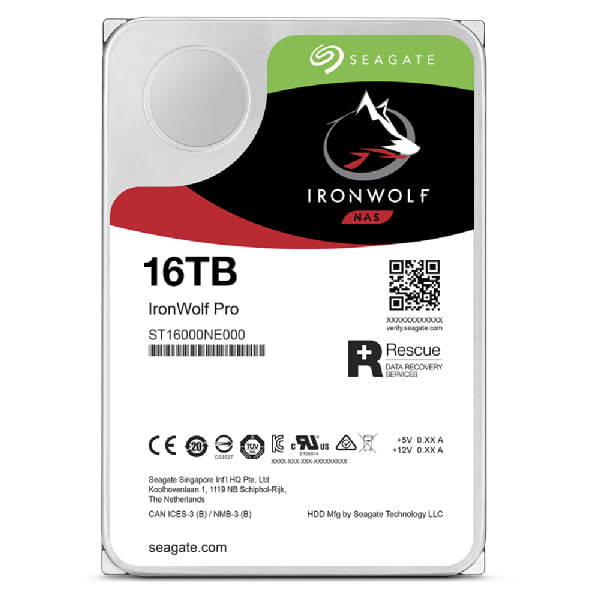 ST16000NT001 disco duro 16000gb 3.5p seagate ironwolf pro st16000nt001