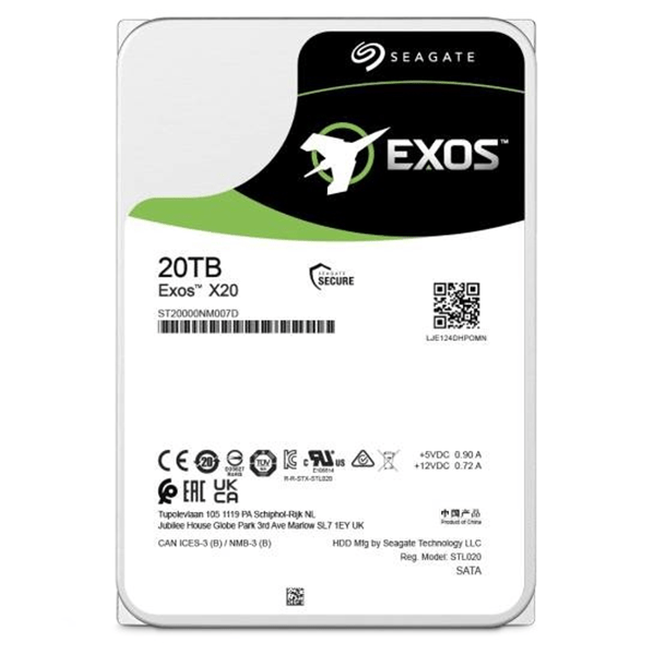 ST20000NM007D disco duro 20000gb 3.5p seagate enterprise exos x20 serial ata iii