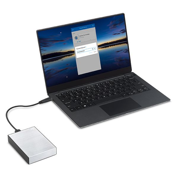 STKZ5000401 one touch hdd 5tb silver 2.5in usb3.0 external hdd with pa ss