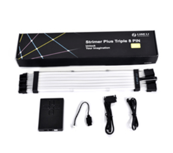 STRIMER-PLUS-8-3X lian-li strimer plus cable de extension 8 6-2 pin rgb kit 3 unidades