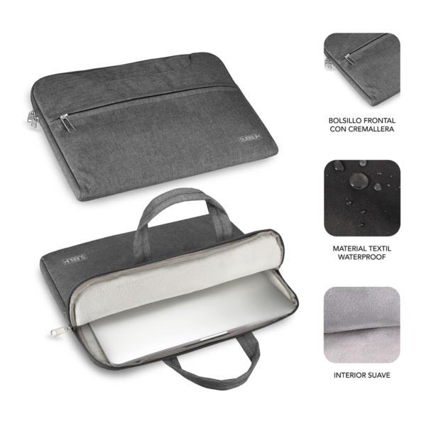 SUB-LS-1BS0101 maletin portatil subblim business 15.6p sleeve grey