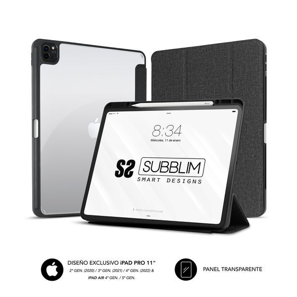 SUBCST-5SC400 funda teclado subblim clear shock case ipad pro 11p