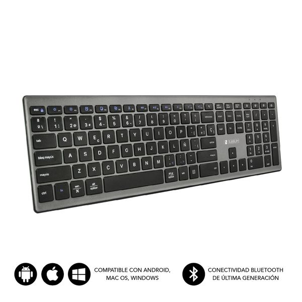 SUBKB-2PUE201 teclado inalambrico subblim bluetooth pure grey