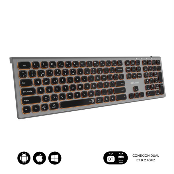 SUBKB-3MIE310 teclado bluetooth 2.4g master iluminado ext g n