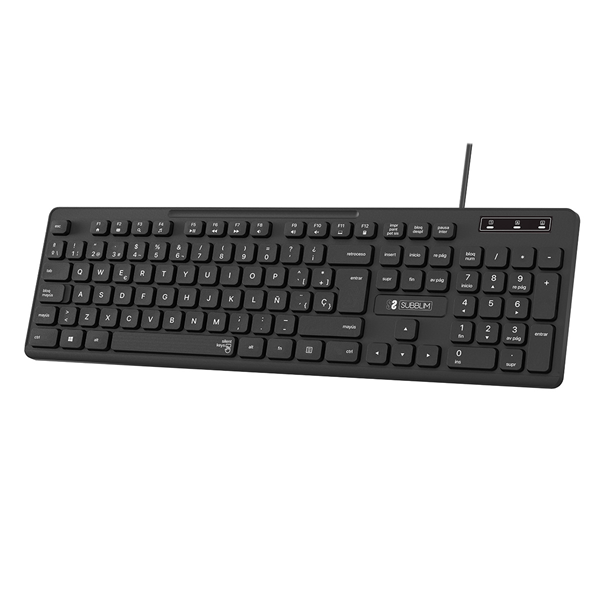 SUBKBC-0SSK50 teclado business slim silencioso con cable usb