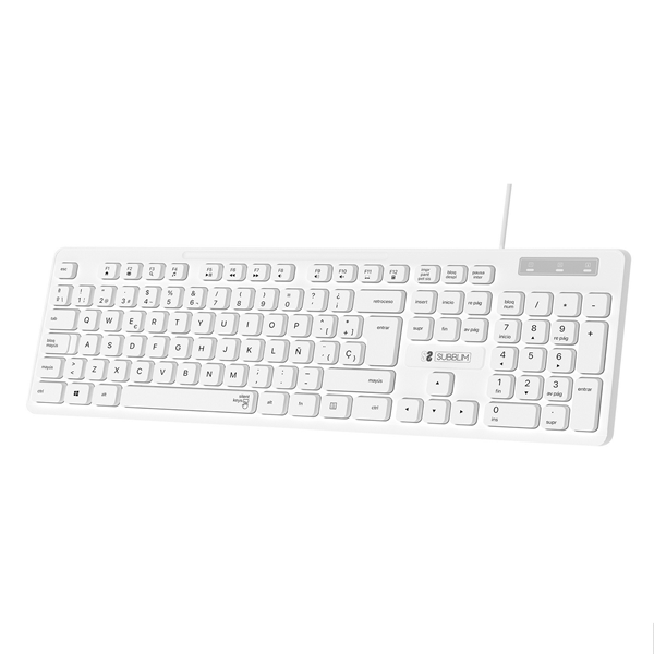 SUBKBC-0SSK51 teclado business slim silencioso con cable usb b
