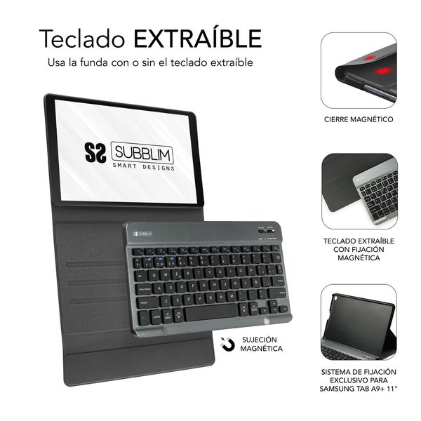SUBKT3-BTS060 funda tablet subblim key tab pro samsung a9 11p