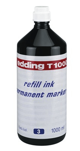 T1000-03 frasco tinta para rellenar 1000ml azul edding t1000-03