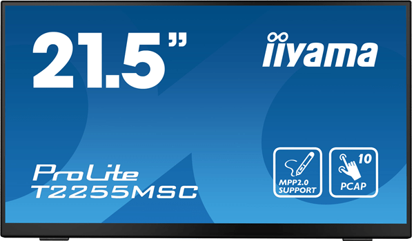 T2255MSC-B1 monitot iiyama 22p tactil capacitivo. t2255msc-b1. ips. 60hz. 5 ms. hdmi. usb. displayport. alt. vesa 100 x 100