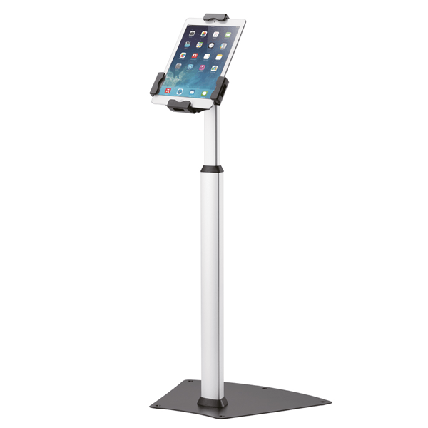 TABLET-S200SILVER tablet floor stand fits most 7.9 10.5in table ts