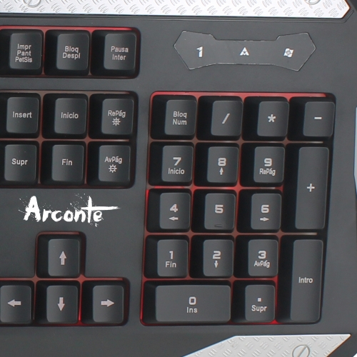 TAL-ARCONTE teclado talius gaming arconte usb negro tal arconte