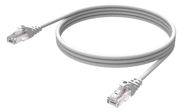 TC 1MCAT6 vision 1m white cat6 utp cable