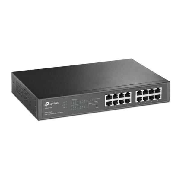 TL-SG1016PE switch tp link gibabit. tl sg1016pe. 16 port. poe negro