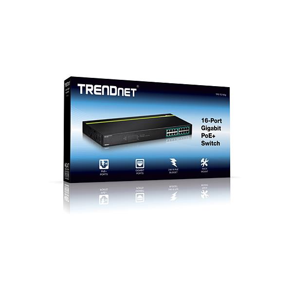 TPE-TG160G 16 port gigabit poe switch 250w greenn et