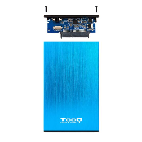 TQE-2527BL caja hdd tooq tqe 2527bl 2.5 sata usb3.0 3.1 9.5mm gen1 azul
