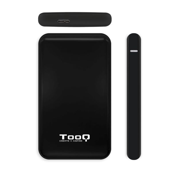 TQE-2528B caja hdd tooq tqe 2528b 2.5 sata usb3.1 9.5mm negra
