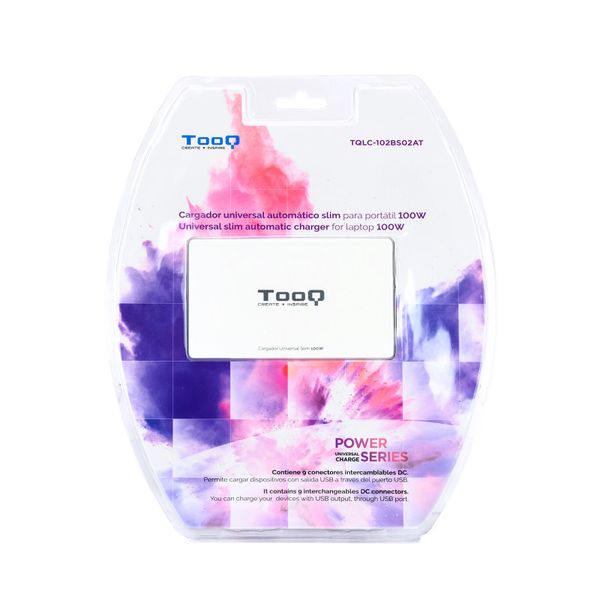 TQLC-102BS02AT tooq cargador slim portatil 100w auto 9 conectores