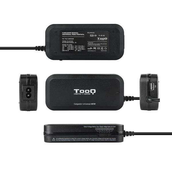 TQLC-90BS02M tooq cargador portatil 90w manual 12 conectores