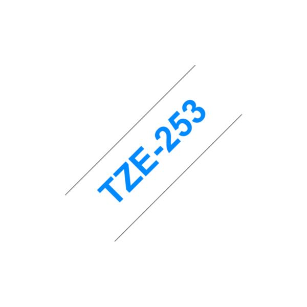 TZE253 tape blue white 24mm f 3xx 5xx
