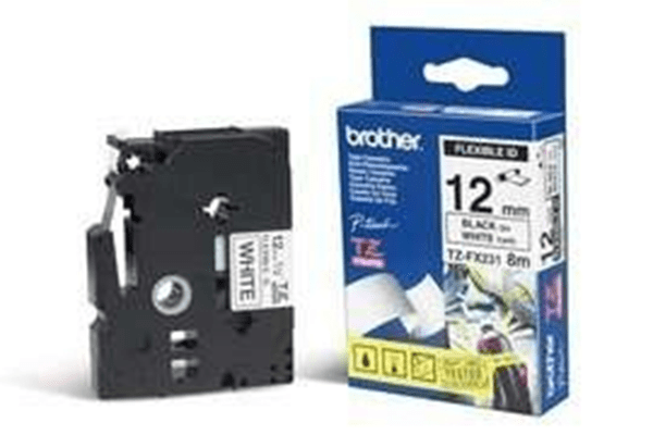 TZEFX231 tape-12mm black on white f p-touch