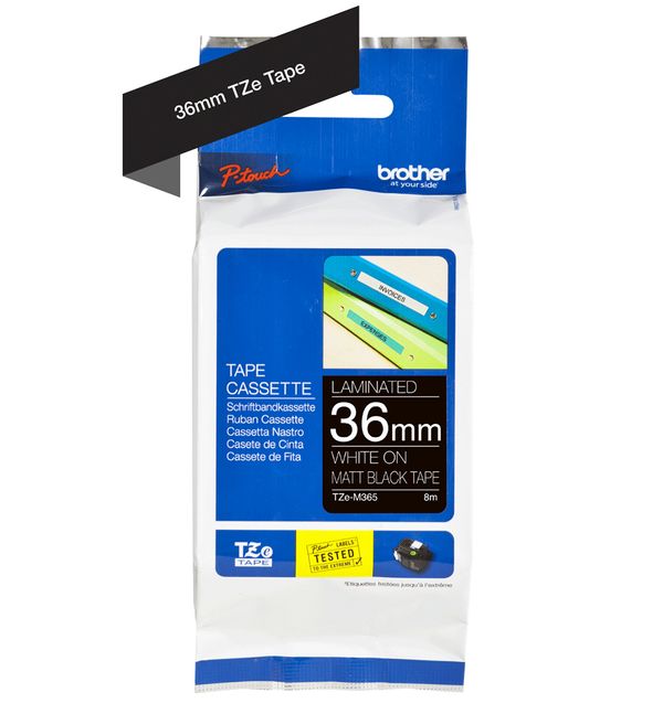 TZEM365 brother tzem365 labelling tape 12mm wide