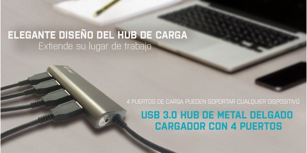 U3HUB448 i tec metal charging hub 4 port usb 3.0 ext ps 4xusb chargi ng