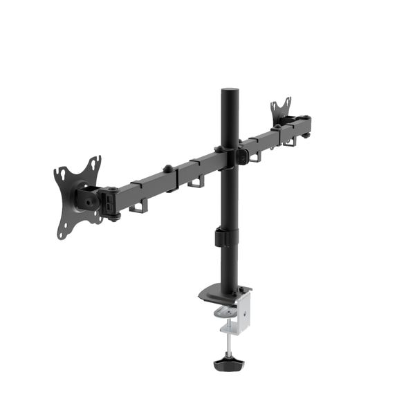 UK710102 soporte de mesa unyka uk710102 2 cabezales ajustable y giratorio 10 32p max. 10kg vesa max. 100x100 mm
