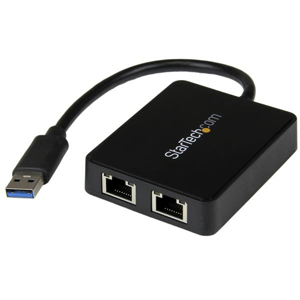 USB32000SPT tarjeta ethernet 2 puertos rj45 externa usb 3.0 con 1x usb a