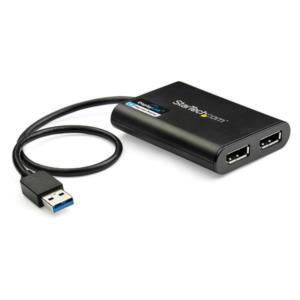 USB32DP24K60 usb to dual displayport adapter-4k 60hz-usb 3.0 5gbp s