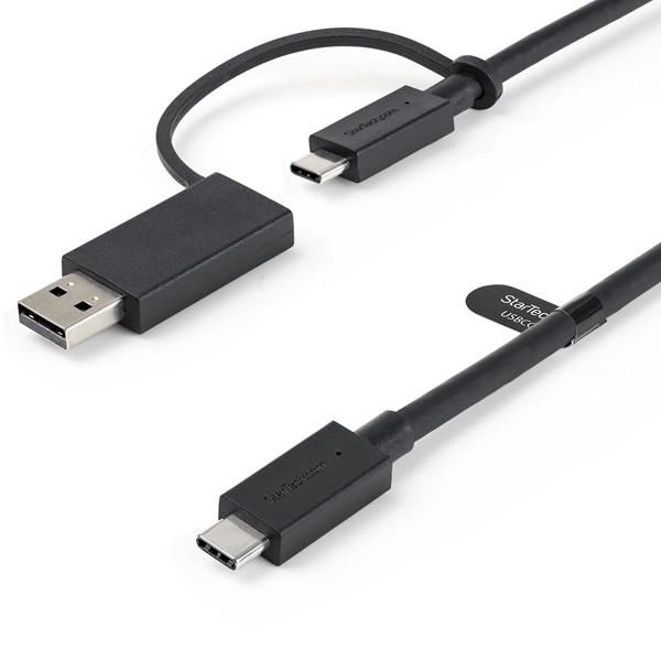 USBCCADP cable de 0 9m usb-c con adaptador usba-cable usb tipoc
