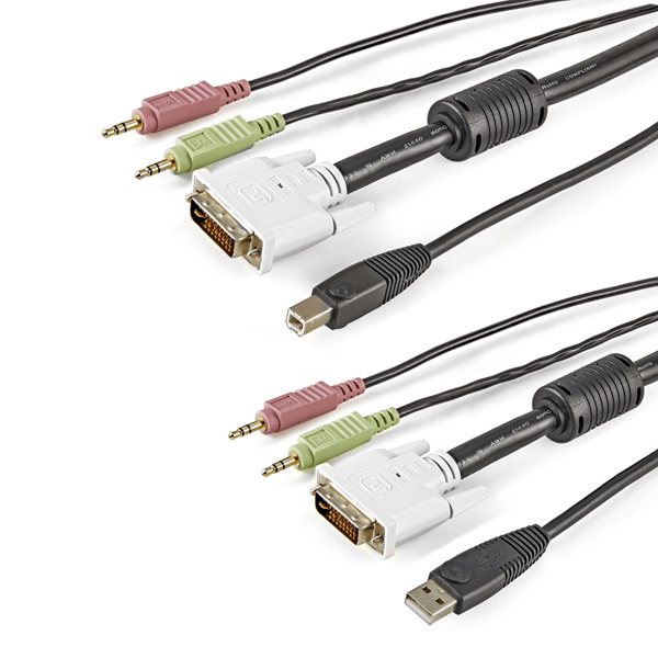 USBDVI4N1A6 cable kvm 18m 4 en 1 dvi-i usb audio y microfono para switch in