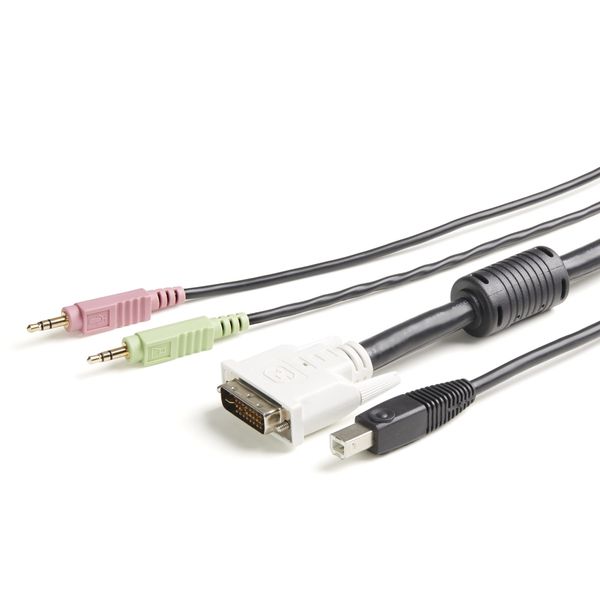 USBDVI4N1A6 cable kvm 4 en 1 de 1 8m con dvi usb audio y microfono