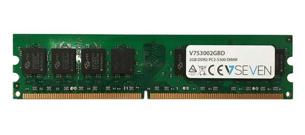V753002GBD memoria ram ddr2 2gb 667mhz 1x2 v7 2gb ddr2 pc2-5300 667mhz dimm desktop modulo de memoria-v753002gbd