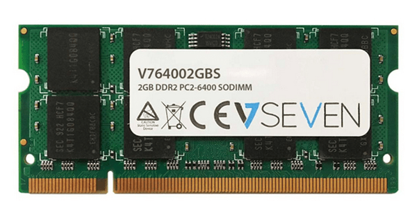 V764002GBS memoria ram portatil ddr2 2gb 800mhz 1x2 cl6 v7 2gb ddr2 pc2 6400 800mhz so dimm notebook modulo de memoria v764002gbs