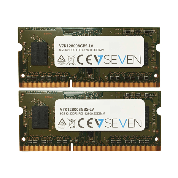 V7K128008GBS-LV memoria ram portatil ddr3 8gb 1600mhz 2x4 cl11 v7 8gb ddr3 pc3l-12800-1600mhz so dimm modulo de memoria-v7k128008gbs-lv