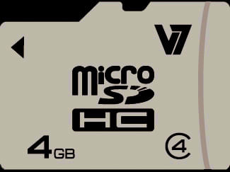 VAMSDH4GCL4R-2E microsd card 4gb sdhc cl4 incl sd adapter reta il