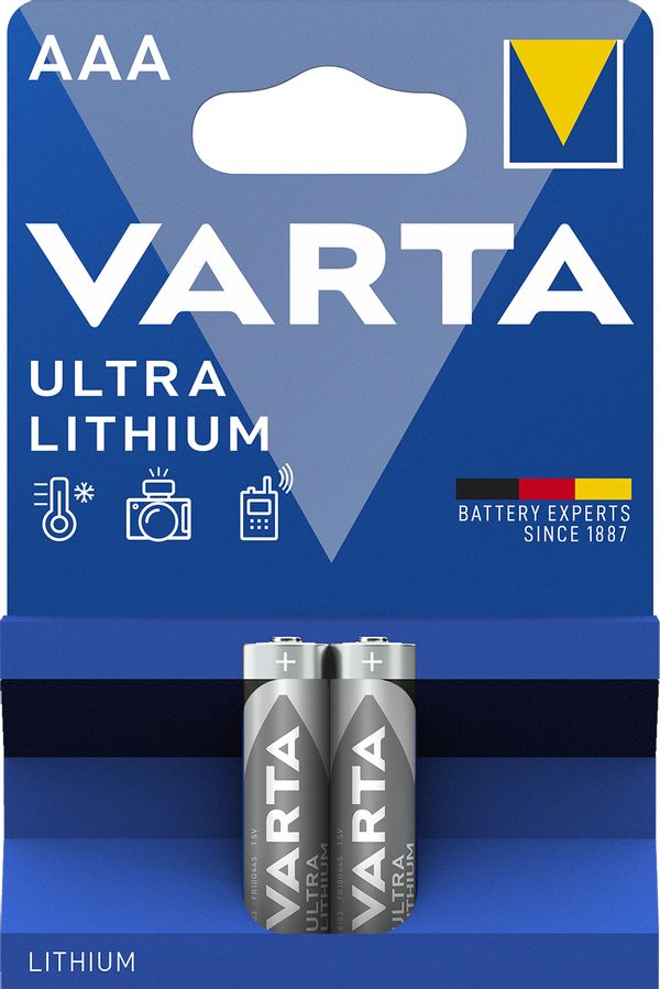 VARTA-6103_2B varta blister 2 pilas profesional aaa ultra lithium 1100mah