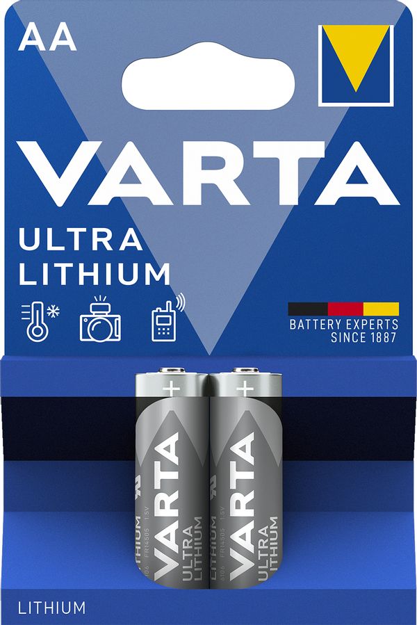 VARTA-6106/2B varta blister 2 pilas profesional litio aa ultra