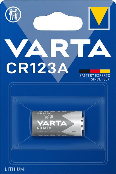 VARTA-CR123A varta pila cr123a litio 1430mah azul plata