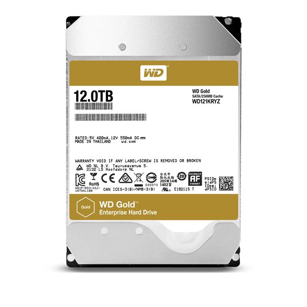 WD121KRYZ disco duro 12tb wd sata3 7200 256mb gold enterprise