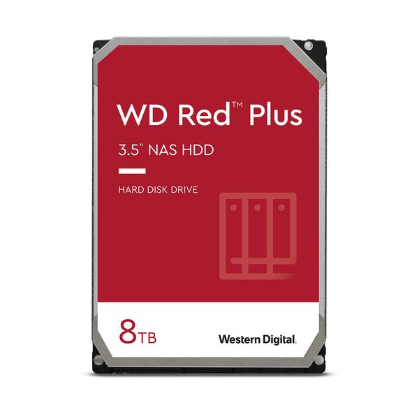 WD80EFPX disco duro 8000gb 3.5p western digital red plus red plus serial ata iii