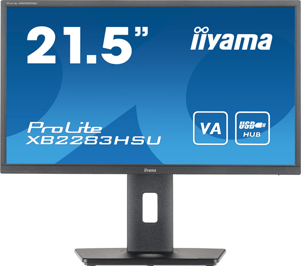 XB2283HSU-B1 d monitor iiyama 21p xb2283hsu-b1. fhd. 75hz. 1 ms. hdmi. usb. displayport. reg alt. giro. inclinacion