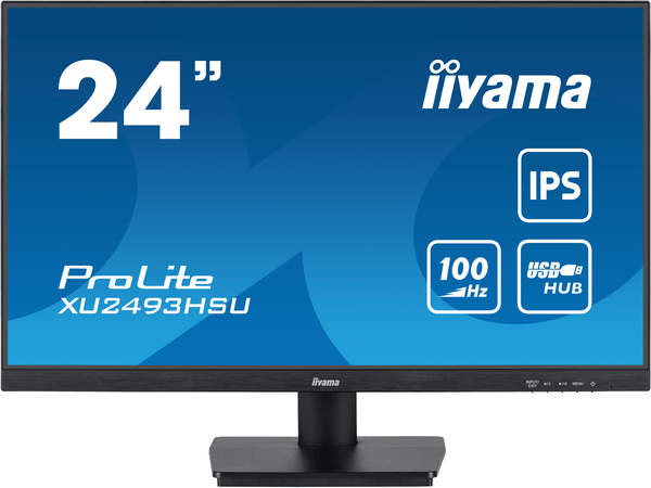XU2493HSU-B6 monitor iiyama 24p prolite xu2493hsu-b6. ips. 100hz. 1ms. usb. hdmi. displayport. alt 2x2w. incli