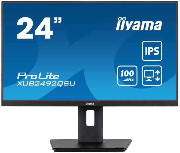XUB2492QSU-B1 monitor iiyama 24p-2560 x 1440-100hz-3.7 mpx-wqhd-300cd-169-hdmi-led-negro