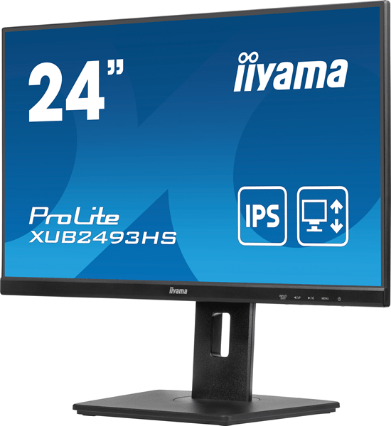 XUB2493HS-B6 monitor iiyama 24p . ips. fhd. 75hz. 4ms. hdmi. displayport. altavoces. reg alt-incl. 100hz